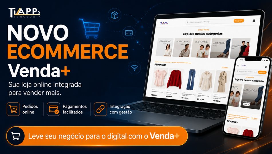 E-commerce do Venda+ — sua loja online moderna e conectada